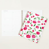 Cute waterverf red cherries patroon planner (Display)