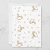 Cute Waterverf RustIc Simple Baby shower Kaart (Achterkant)