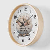 Cute Waterverf Sheep, Custom Wood Wall (Hoek)