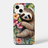 Cute Waterverf Sleuf iPhone Hoesje (Achterkant)