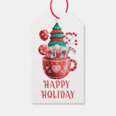 Cute Waterverf Snoep Gnome Cadeaus Labels Cadeaulabel (Achterkant)