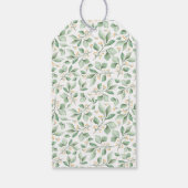 Cute Waterverf Squirrel Greenery Wreath Birthday Cadeaulabel (Achterkant)