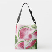 Cute Waterverf Watermelon Crossbody Tas (Achterkant)