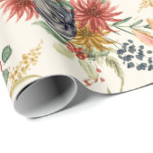 Cute Waterverf Woodland Animals Florence Pattern Cadeaupapier (Rol Hoek)