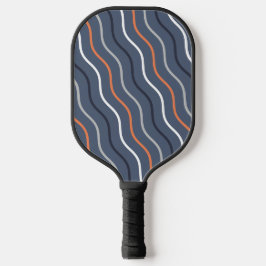Cute Wavy Lines Grijze Pickleball Paddle