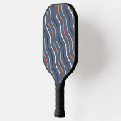 Cute Wavy Lines Grijze Pickleball Paddle (Links)