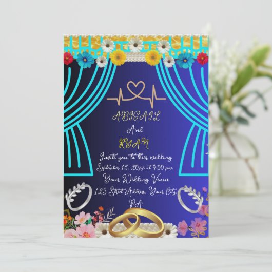 Cute Wdding Invitation (Debout devant)