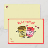 Cute We gaan samen met Jelly Peanut Butter Valenti (Voorkant / Achterkant)