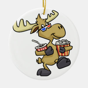 Cute Wearing 3D-bril   achtergrondkleur kiezen Keramisch Ornament