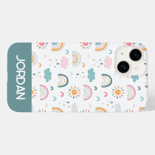 Cute Weather Pattern Case-Mate iPhone Case (Achterkant (horizontaal))