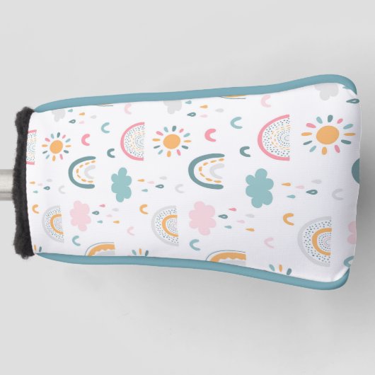 Cute Weather Pattern Golfheadcover (Voorkant)