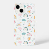 Cute Weather Pattern iPhone Hoesje (Achterkant)