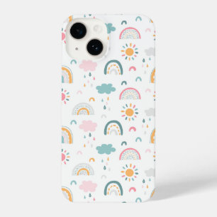 Cute Weather Pattern iPhone 14 Hoesje