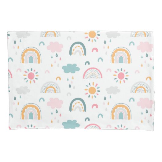 Cute Weather Pattern Kussensloop (Voorkant)