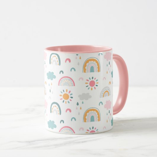 Cute Weather Pattern Mok (Voorkant rechts)