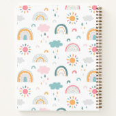 Cute Weather Pattern Notitieboek (Achterkant)