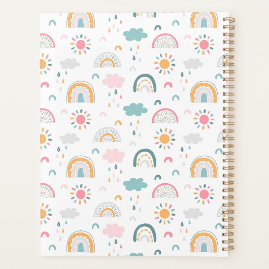 Cute Weather Pattern Planner (Achterkant)