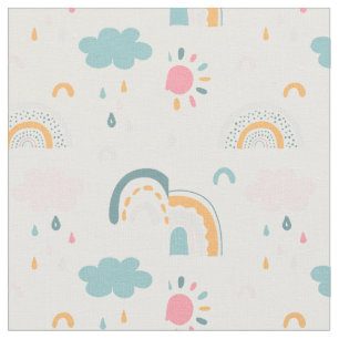 Cute Weather Pattern Stof