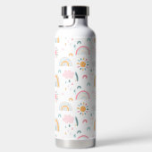 Cute Weather Pattern Waterfles (Rechts)
