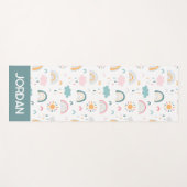 Cute Weather Pattern Yogamat (Voorkant (horizontaal))