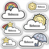Cute Weather Vinyl Sticker (Voorkant)