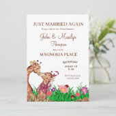 Cute Wedding Renewal Vows Uitnodigingen (Staand voorkant)