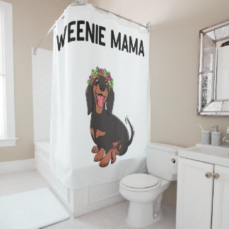 Cute Weenie Mama Weiner Dog Gift Douchegordijn