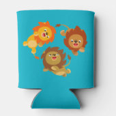 Cute Weightless Cartoon Lions Can/Bottle Cooler (Achterkant)