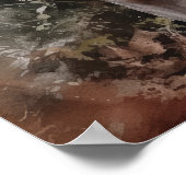 Cute Weimaraner Chien Art Imprimer Poster (Coin)