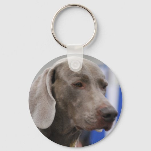 Cute Weimaraner Sleutelhanger (Voorkant)