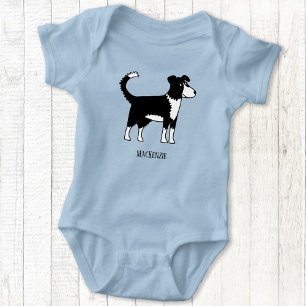 Cute Welsh Border Collie Dog Romper