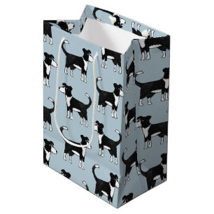 Cute Welsh Border Collie Sheep Dog Patroon Medium Cadeauzakje