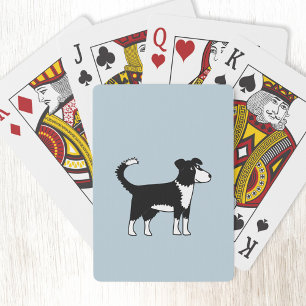 Cute Welsh Border Collie Sheepdog Pokerkaarten