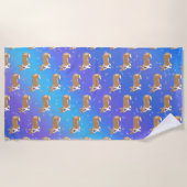 Cute Welsh Corgi Strandlaken (Voorkant)