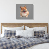 Cute Welsh Corgi toile murale (Insitu(Chambre))