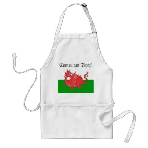 Cute Welsh Red Dragon Schort