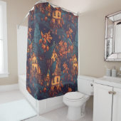 Cute Werewolves die rond een dorp lopen Douchegordijn (In situ)