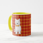 Cute West Highland terrier 'gonnae nae touch' mug (Devant gauche)