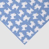 Cute West Highland Terrier Westies Tissuepapier (Detail)