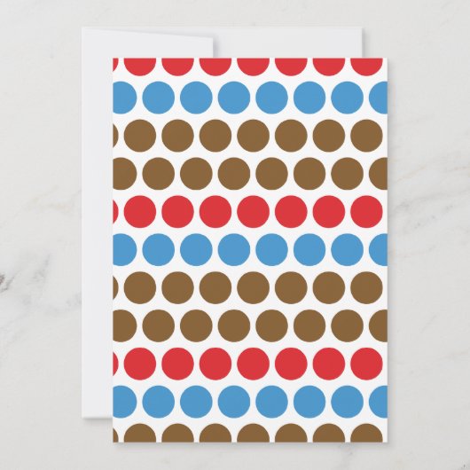 Cute Western Cowboy Baby shower Invitation Kaart (Achterkant)