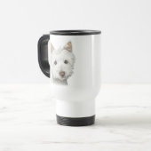 Cute Westie Dog Reisbeker (Voorkant links)