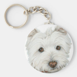 Cute Westie Dog Sleutelhanger