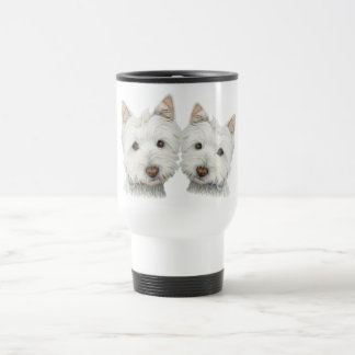 Cute Westie Dogs Reisbeker