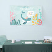 Cute Whale Baby shower Spandoek (Beurs)
