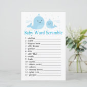Cute Whale Baby word scramble game (Staand voorkant)