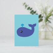 Cute Whale Briefkaart (Staand voorkant)