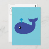 Cute Whale Briefkaart (Voorkant / Achterkant)