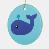 Cute Whale Keramisch Ornament (Links)
