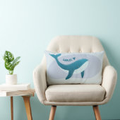 Cute Whale Kussen (Stoel)