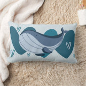 Cute Whale Kussen (Deken)